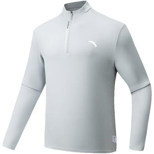 安踏加绒长袖t恤男款CHN系列丨半拉链卫衣新款通勤上衣152617407