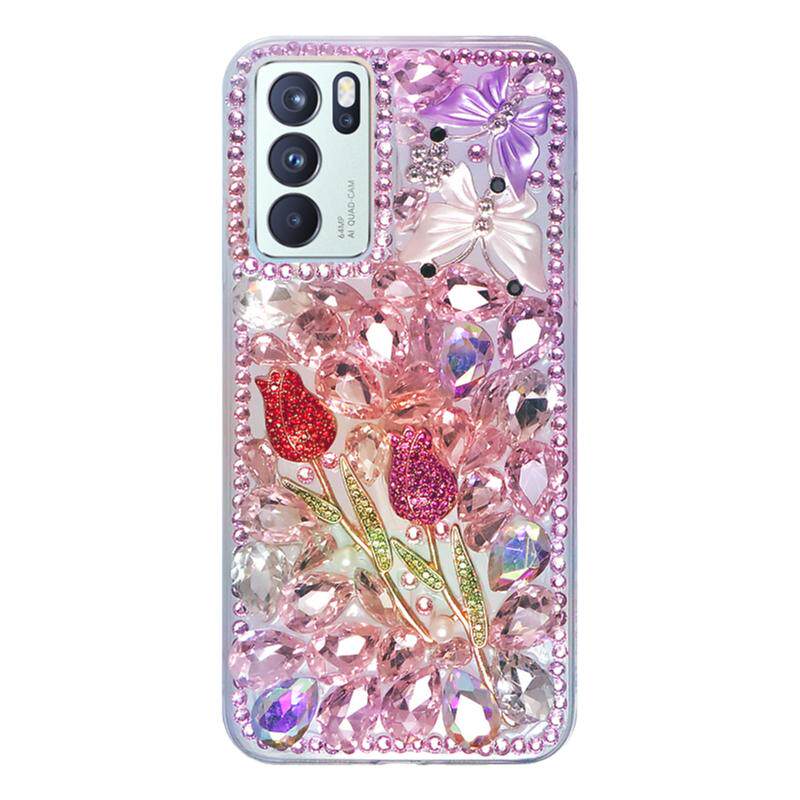 适用于oppoReno12手机壳A3活力版14女K12X新款8se闪钻10pro满钻A3pro玫瑰花A2m镶钻A1X全包9防摔8闪钻7尚软壳