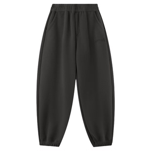 ei童装儿童加绒保暖卫裤冬装新款男女童宽松休闲运动长裤束脚裤