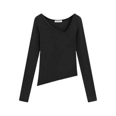 TheBlender修身不对称短袖叠穿