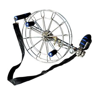 风筝线轮盘不锈钢背带轮超大高端特大凯夫拉线大人专用绞盘带刹车