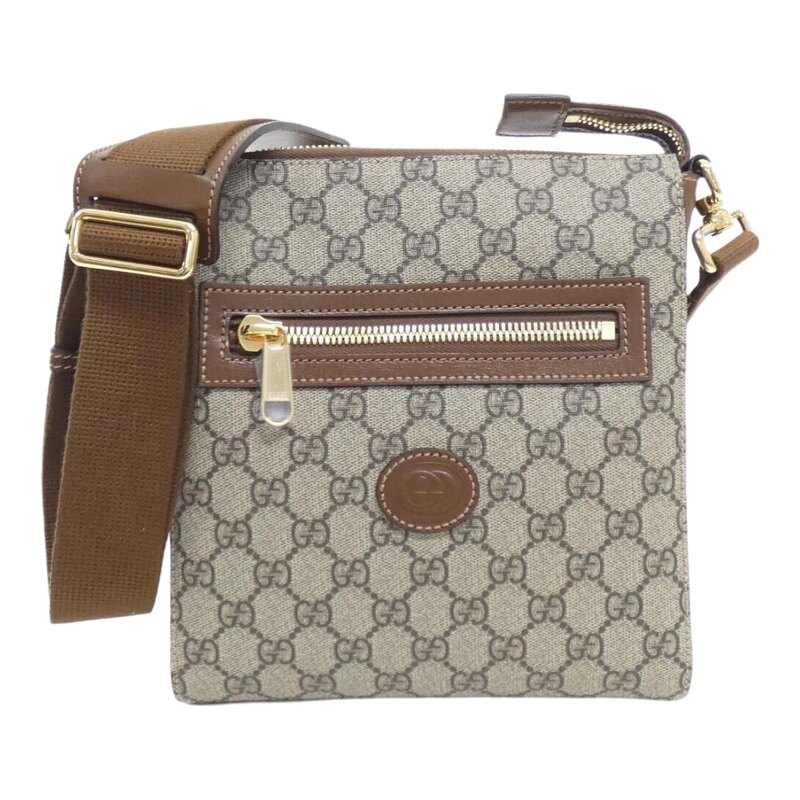 中古Gucci古驰通用老花单肩包