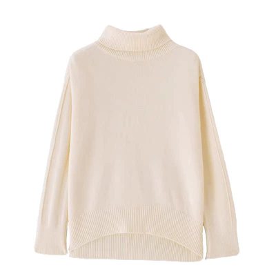 高领慵懒风毛衣女秋冬