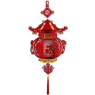 新年装饰高档灯笼2026新款马年福字宫灯过年阳台大门口喜庆挂饰