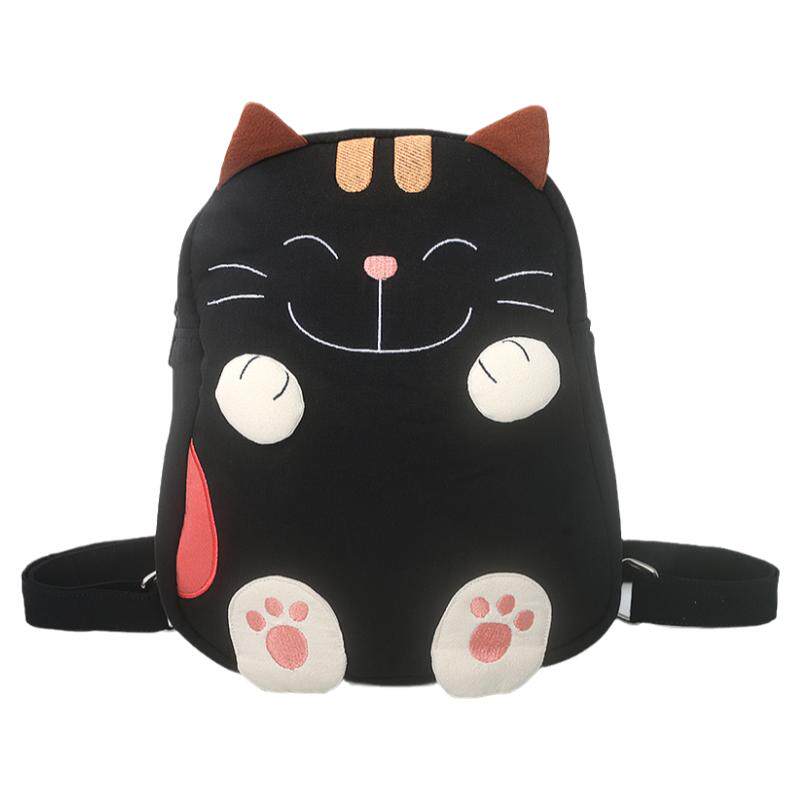 Kine猫休闲女棉布立体小双肩包