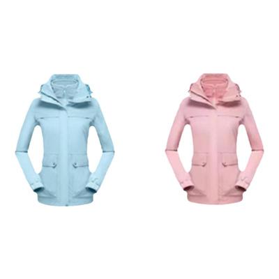 秋季短款冲锋衣骆驼小个子