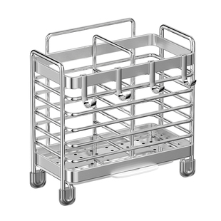 筷子收纳盒家用高档新款不锈钢厨房筷子勺子收纳架壁挂沥水筷子架