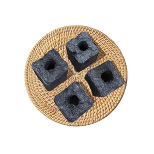 小方块炭家用室内无烟耐烧环保围炉商用煮茶烧烤火锅高温竹碳清仓