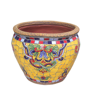 美式欧式金黄墨西哥 室内室外花盆阳台露台花盆花器庭院陶瓷花盆