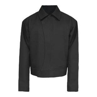 JCAESAR C-ZIPPER JACKET C型拉链夹克 弯弧解构设计 短宽廓形