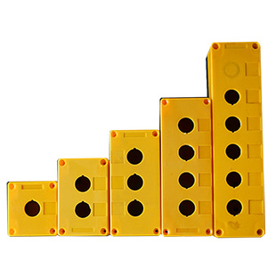 开关按钮盒控制盒防尘防水按钮指示灯盒BX1/2/3/4/塑料盒12345孔