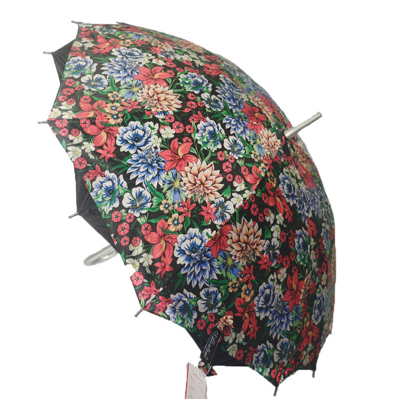 迪礼晴雨伞防紫外线16骨长柄伞