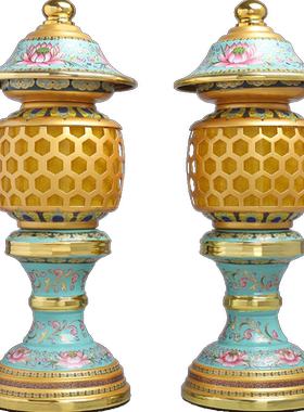 led佛前珐琅百轩莲花灯