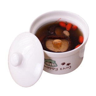 陶瓷炖盅带盖养生碗汤盅进补汤盅蒸蛋碗小号单人炖盅内胆燕窝碗