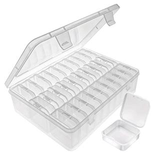 大容量PP材质透明收纳盒饰品米珠配件收纳盒美甲首饰DIY手工收纳