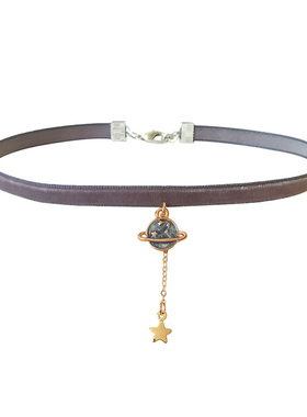 alice原创丝绒choker女灰色项圈