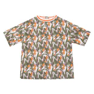 NIESSING尼辛童装夏季新款热带印花潮流休闲纯棉儿童短袖T恤上衣