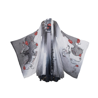 水墨风汉服异志阁诃子裙