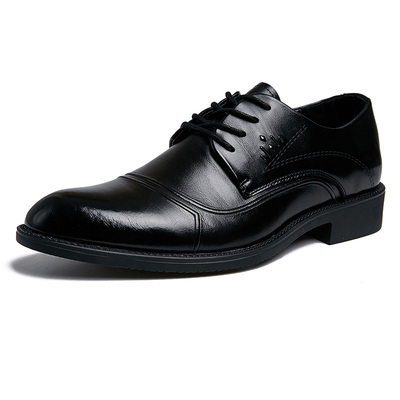 休闲真皮男鞋韩版透气内增高