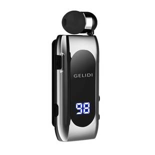 K55领夹式商务蓝牙耳机超长待机单耳伸缩线骑行开车降噪通话通用