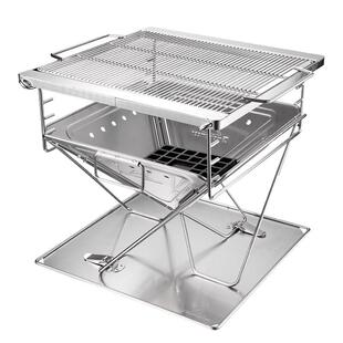 柯曼迷你便携式折叠碳烤炉户外木炭烤肉烧烤炉不锈钢小号单人烤架