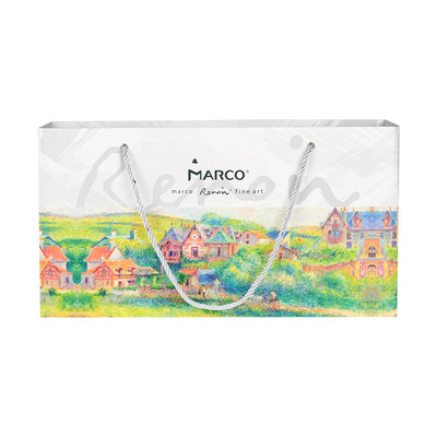 MARCO马可雷诺阿直液式丙烯马克笔软头小学生专用不透色可叠色水彩笔儿童绘画涂色成人专业款美术颜料笔画笔