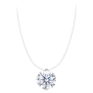 OUBIYABI欧比雅比浮光 天使之泪悬浮项链锆石吊坠锁骨链生日礼物