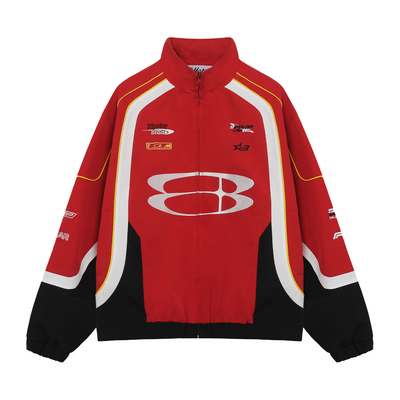 BIPOLAR赛车芽条刺绣外套