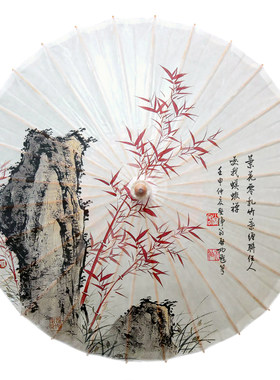 竹子中国风油纸伞拍照演出装饰