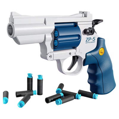 左轮吸盘软弹枪儿童玩具男孩