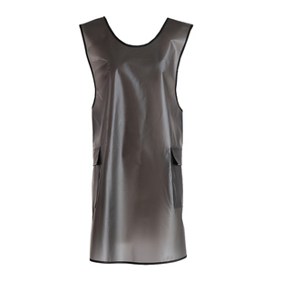 防水透明围裙免系带游泳馆宠物咖啡店厨房长袖工作服 多功能罩衣