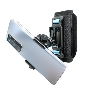 双肩背包手机夹第一人称视角手机胸前固定拍摄支架户外直播抖音拍视频便携手机架自媒体录像设备vlog神器夹子