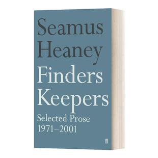 Finders Keepers 谢默斯希尼 诗歌集 英文原版文集书籍