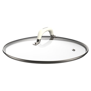 炒锅锅盖钢化玻璃蒸锅汤锅通用防烫家用30炒锅32cm铁锅28盖子配件