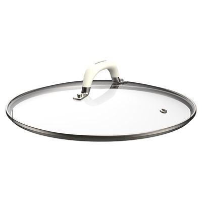 炒锅锅盖钢化玻璃蒸锅汤锅通用防烫家用30炒锅32cm铁锅28盖子配件