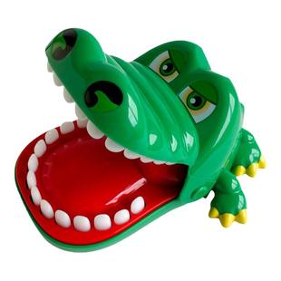 花少咬手指鳄鱼玩具按牙齿咬人解压桌面游戏熊猫史迪仔醒狮鲨鱼