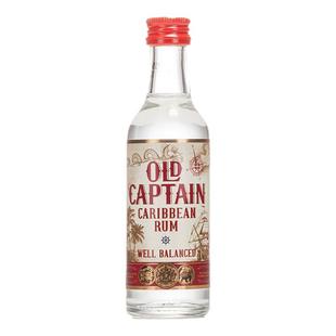 KKV正品加勒海老船长白朗姆酒朗姆酒基酒自饮调酒迷你50ml小酒版