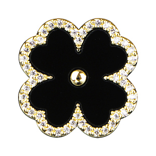 四叶草胸针镀金小领针高档防走光扣针男女士衬衫西装领口配饰新款