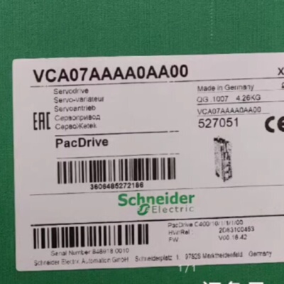 议价施某德伺服电机VCA07AAAA0AA00 ELAU C400/10/1/1/1/00议价