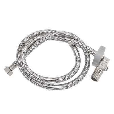 304不锈钢带角阀开关编织管