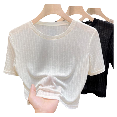 温娴通勤网纱蕾丝上衣