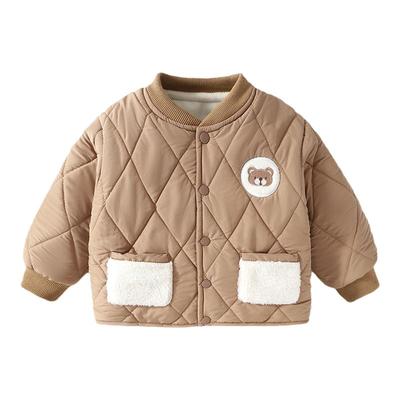 婧麒宝宝外套儿童加绒加厚外套