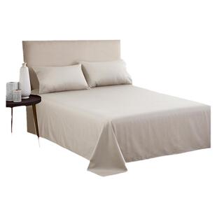 1000TC加厚床单纯棉全棉床笠单件枕套三件套 220支长绒棉双人床上