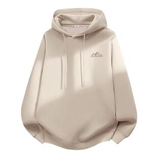 回力加绒卫衣男冬季美式oversize大码宽松重磅保暖内搭连帽上衣Y