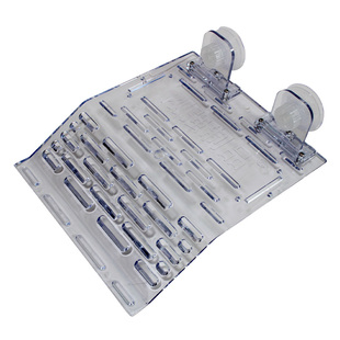 乌龟晒台爬台鱼缸龟缸爬坡亚克力吸盘高水位深水休息浮岛晒背浮台