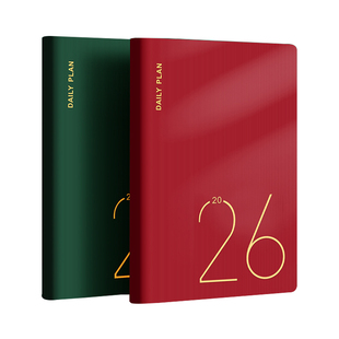 2026日程本自律打卡本周计划本每日计划本计划表工作日历本时间管理笔记本二天一页记事本365天效率手册定制