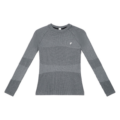 双重柔软技术 半圆原创女装[运动]2026春秋长袖弹力针织T恤女上衣