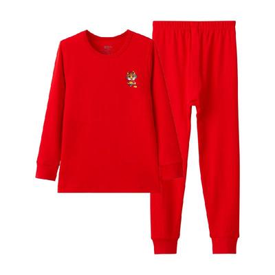 红豆纯棉男童12岁女大童内衣套装