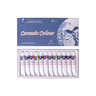 免烧陶瓷颜料免烤釉上陶瓷彩绘不掉色儿童手绘diy涂鸦陶艺颜料