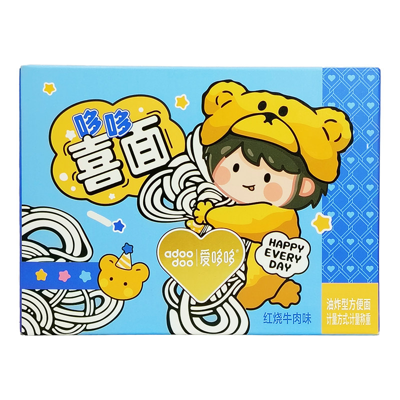 爱哆哆礼盒装喜面宝宝生日干脆面